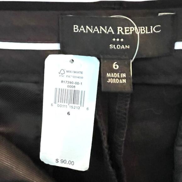 BANANA REPUBLIC Factory Black Sloan Pants. Two pairs, Size 8 and 6. - Picture 2 of 8